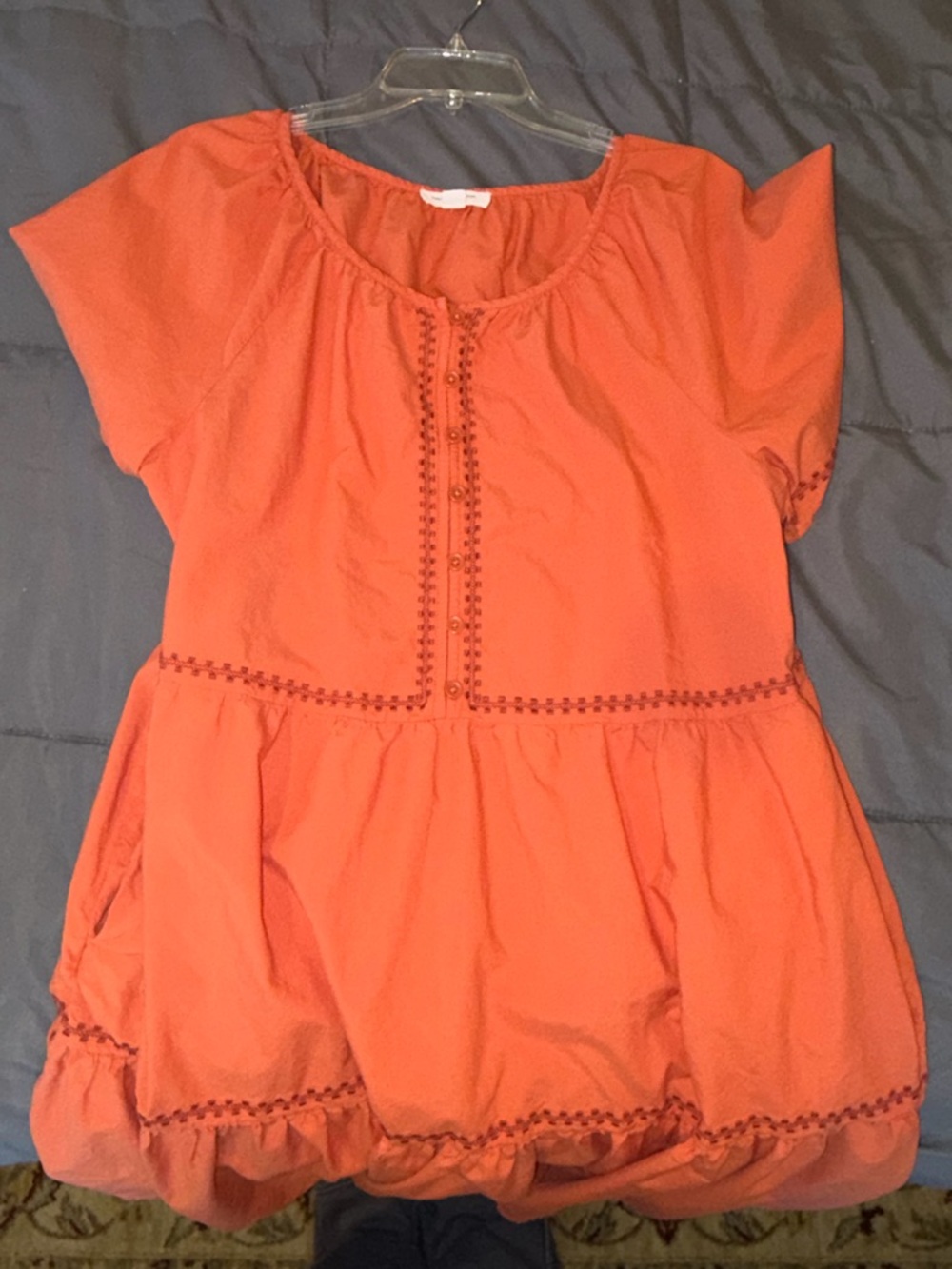 Beach Lunch Lounge Arden Dress Orange Size M w/ Pockets - Picture 3 of 8